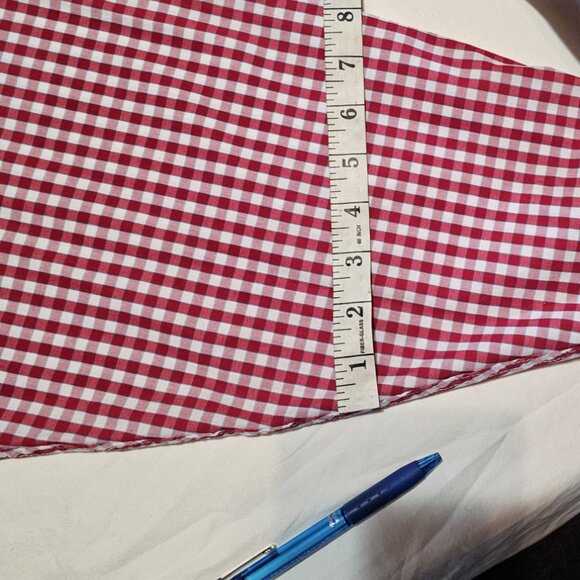 Dockers Men's Long Sleeve Button Down Red White Blue Check Shirt 2XLT NWOT TALL - Picture 9 of 10